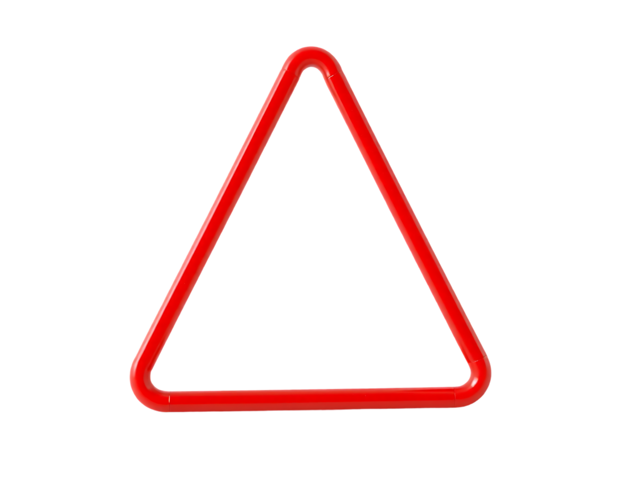 Red Empty Triangle Warning Sign png