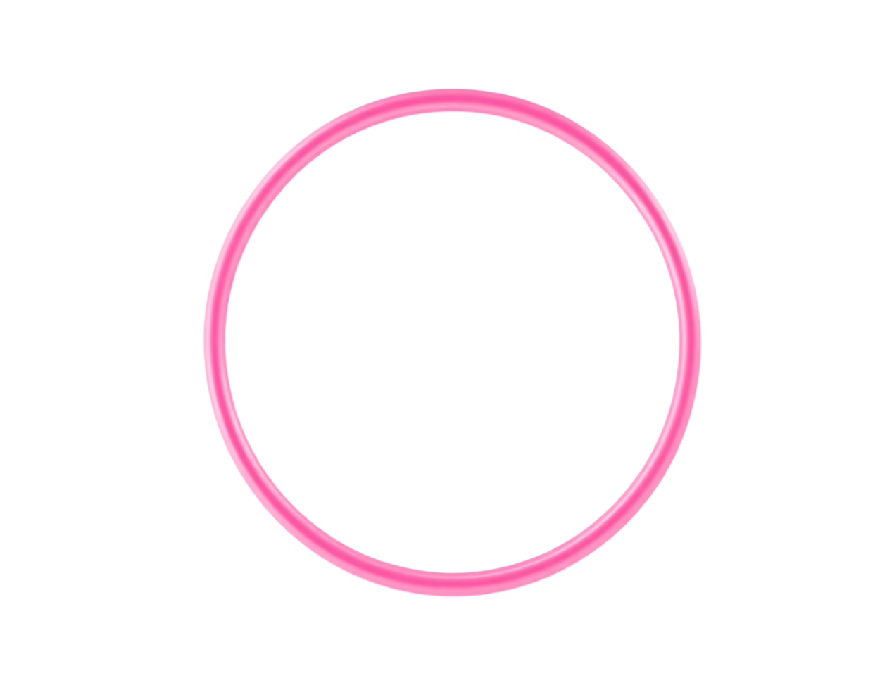 Pink Circle Hoop on Transparent Background png