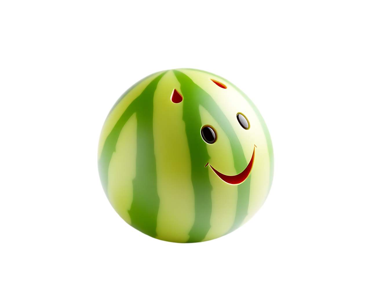 Smiling Watermelon A Happy and Refreshing Summer Treat png