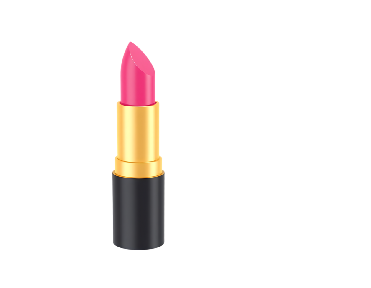 Pink Lipstick with Golden Body png