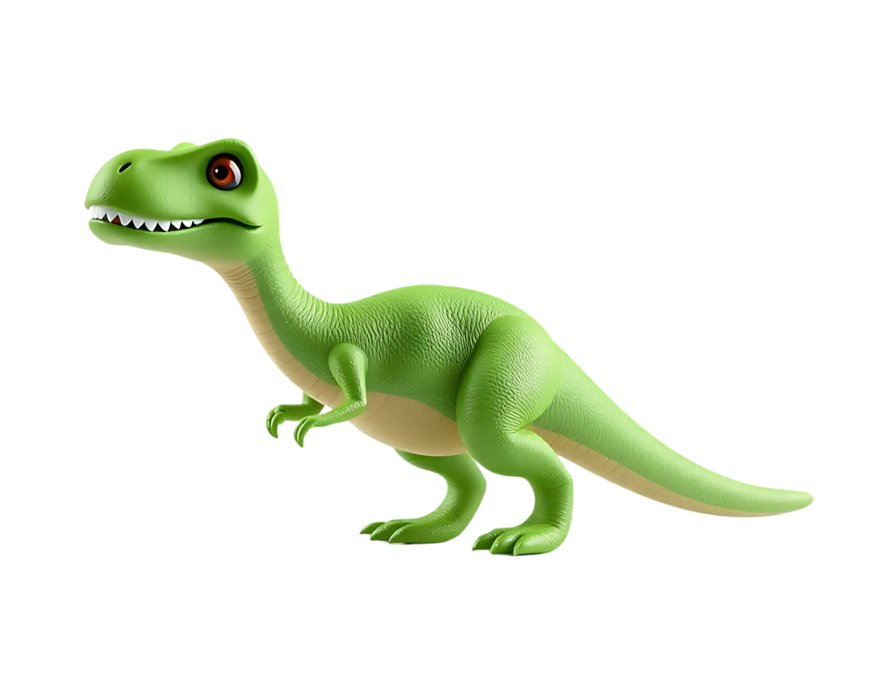 Cute Green Cartoon Tyrannosaurus Rex png