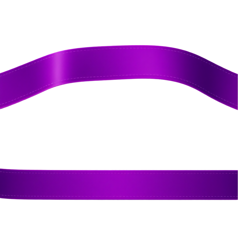 Purple Satin Ribbon with Transparent Background png