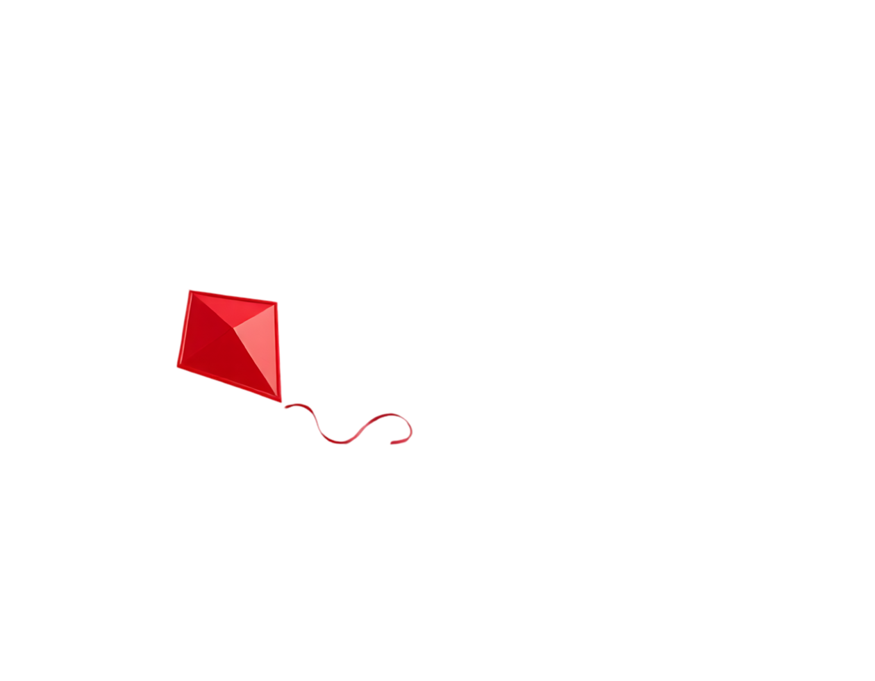 A Red Kite Flying in the Sky png