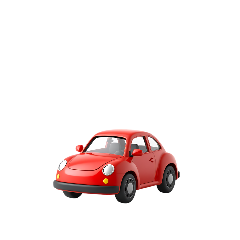 Red Cartoon Car png