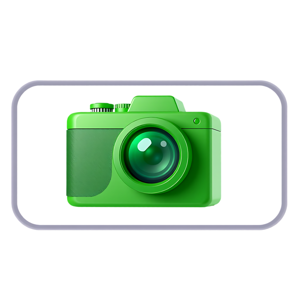 Green Digital Camera Icon png