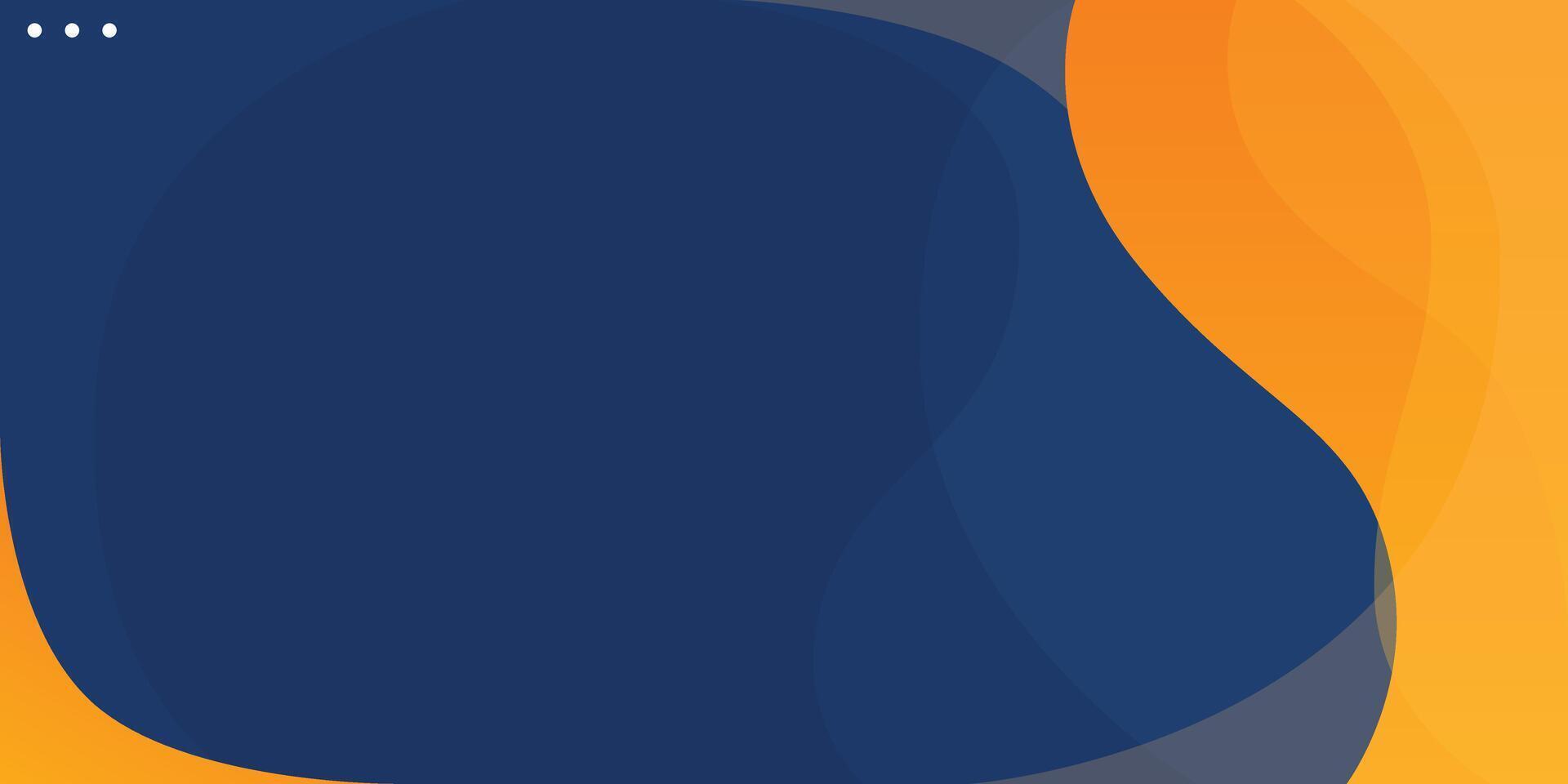 Simple Abstract Blue and Yellow Business Banner Template vector