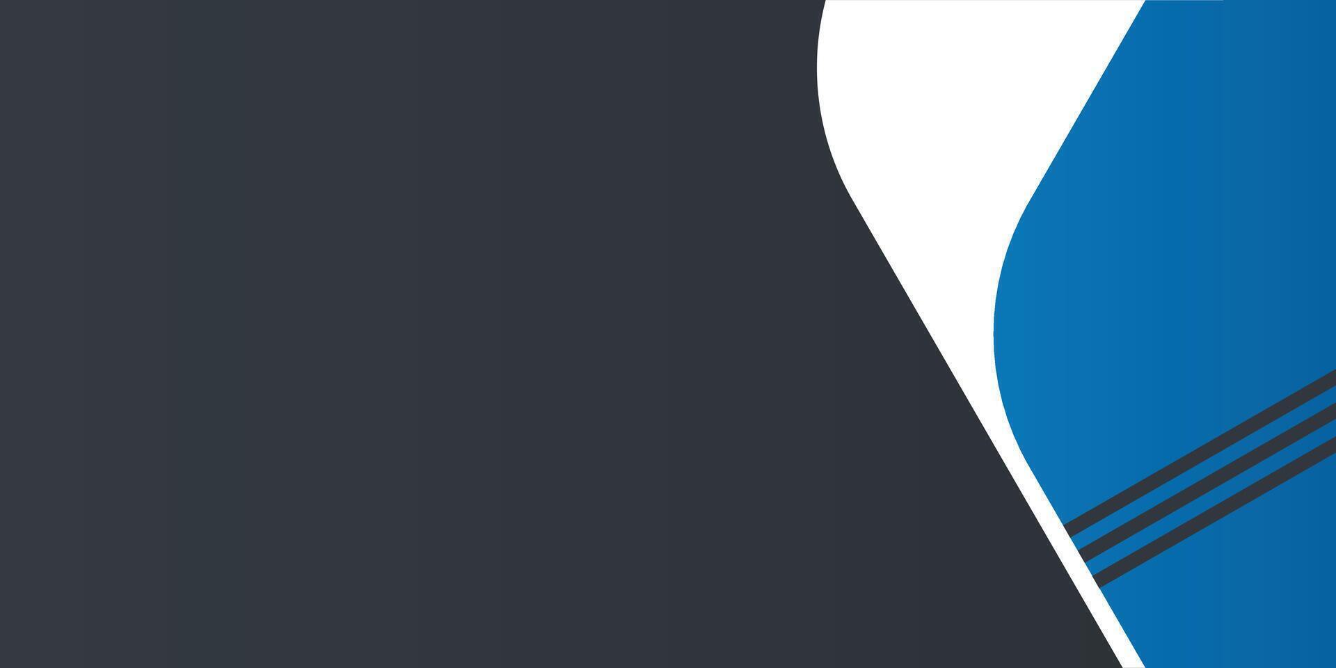 Abstract Simple Grey and Blue Business Banner Template vector