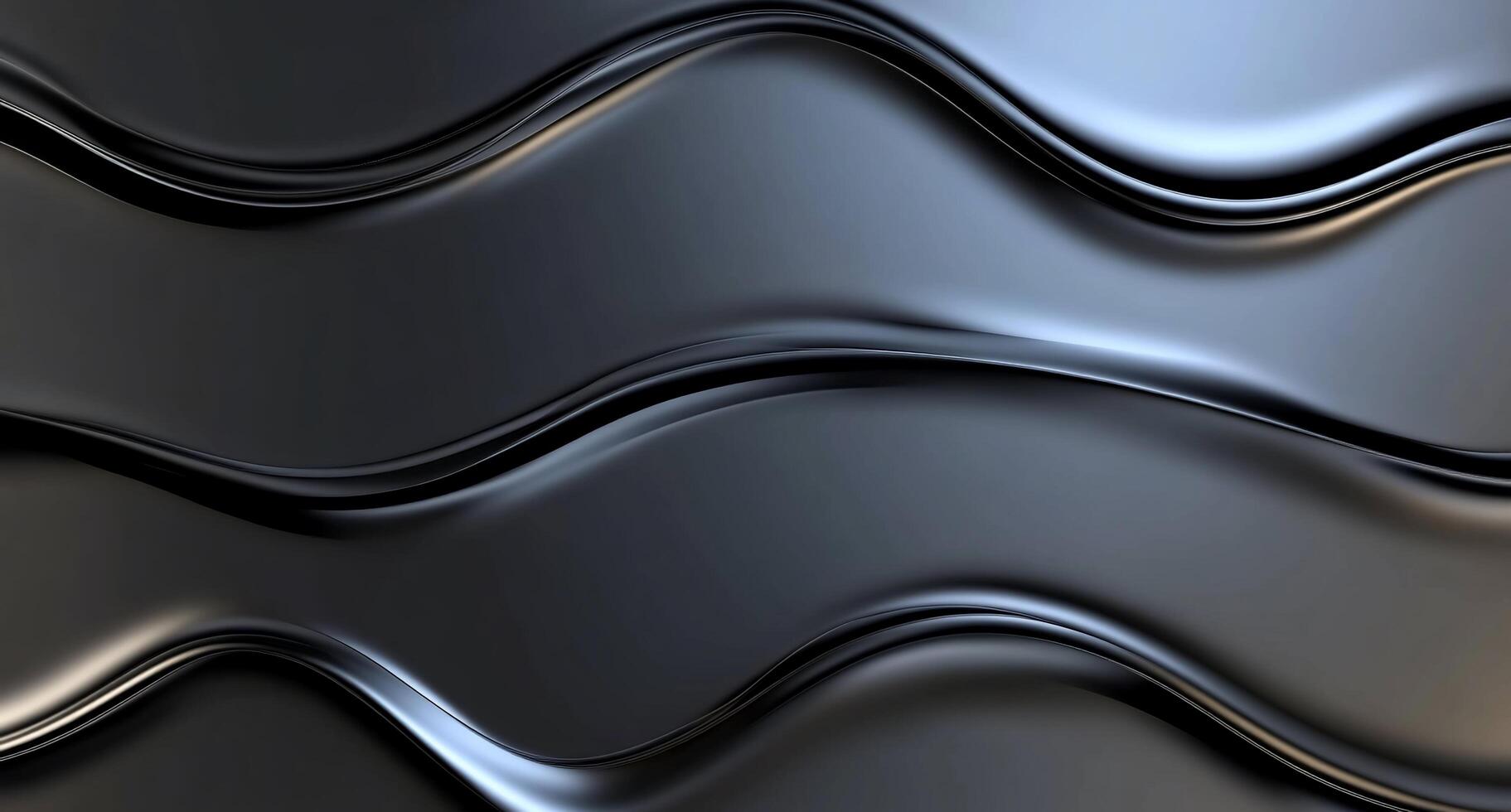 Abstract wavy pattern in dark tones, creating a smooth, fluid aesthetic. photo