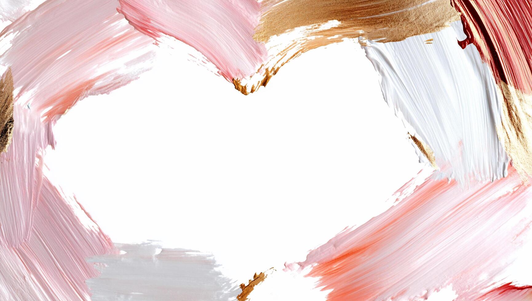 A colorful heart-shaped frame with a blank center for customization. photo