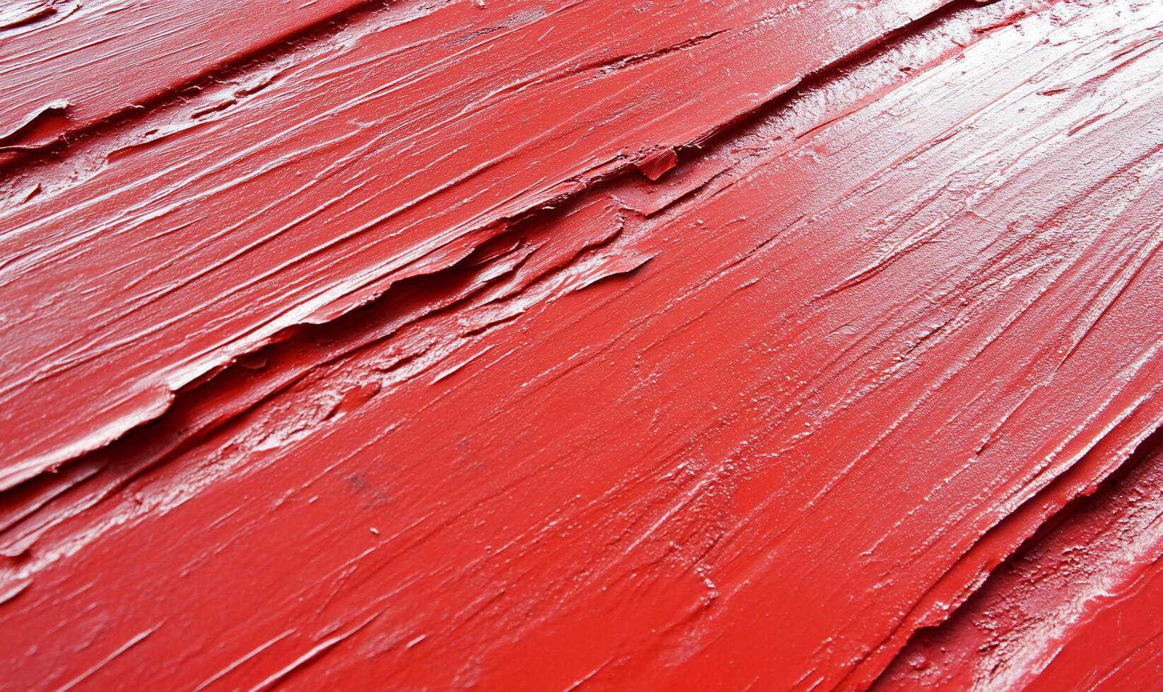 Close-up of textured red paint on a surface. photo