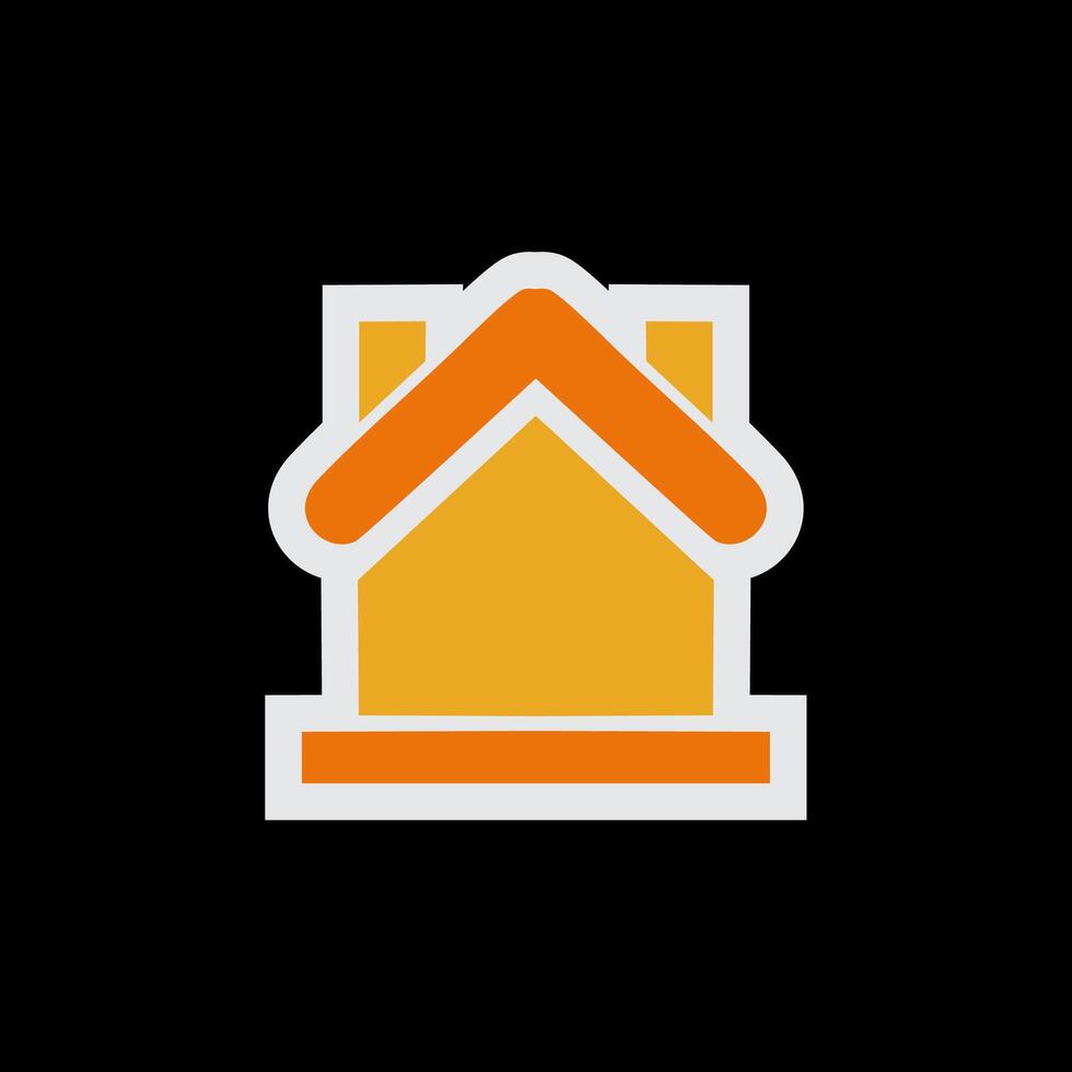 Modern Minimalist House Icon vector