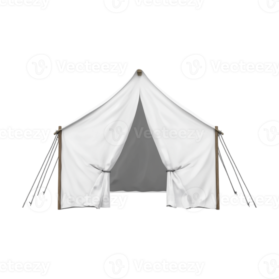 white tent on a transparent background png