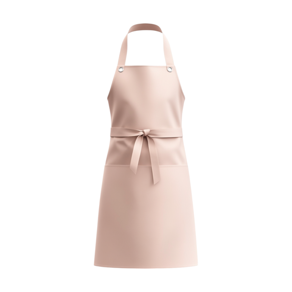 pink apron on a transparent background png
