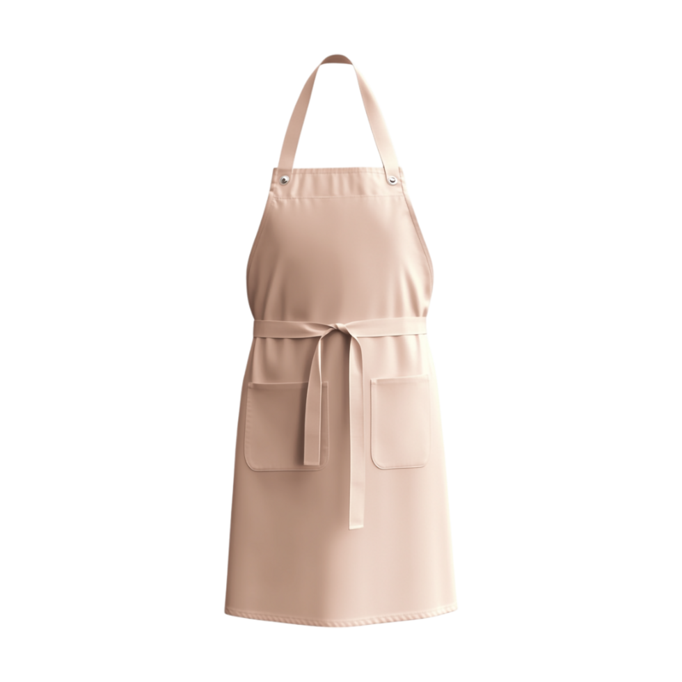 pink apron on transparent background png
