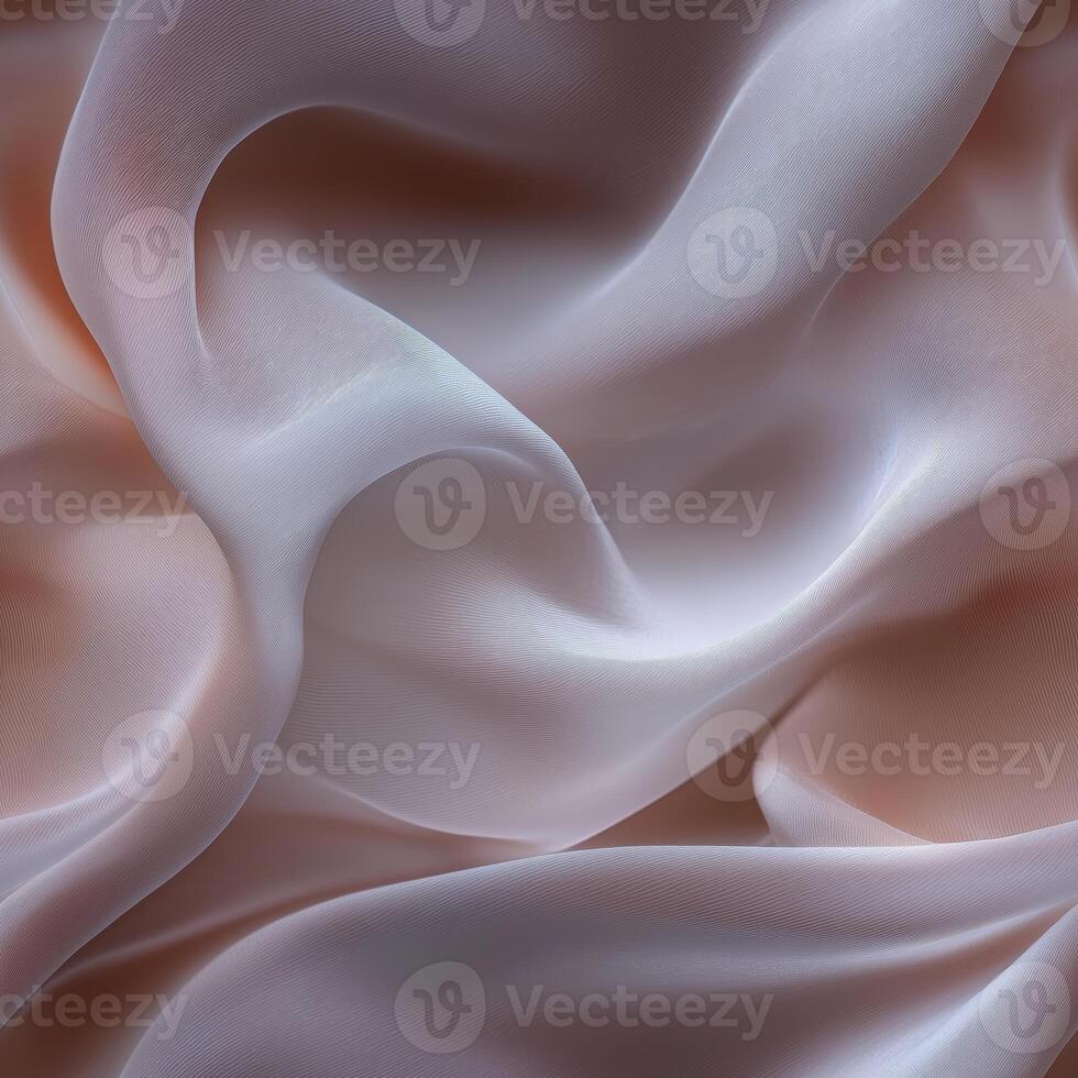 Soft draped fabric in gentle curves and elegant waves photo