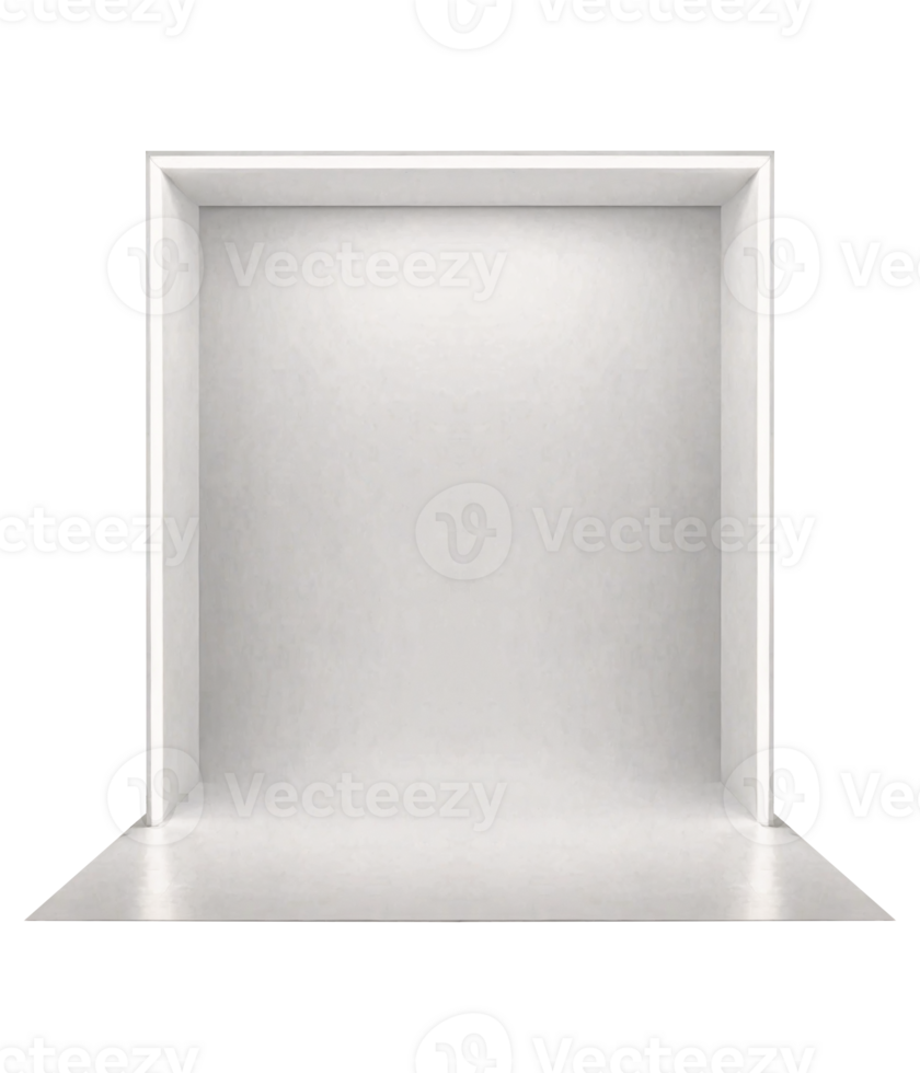 White Backdrop Event Booth for Product Presentation png