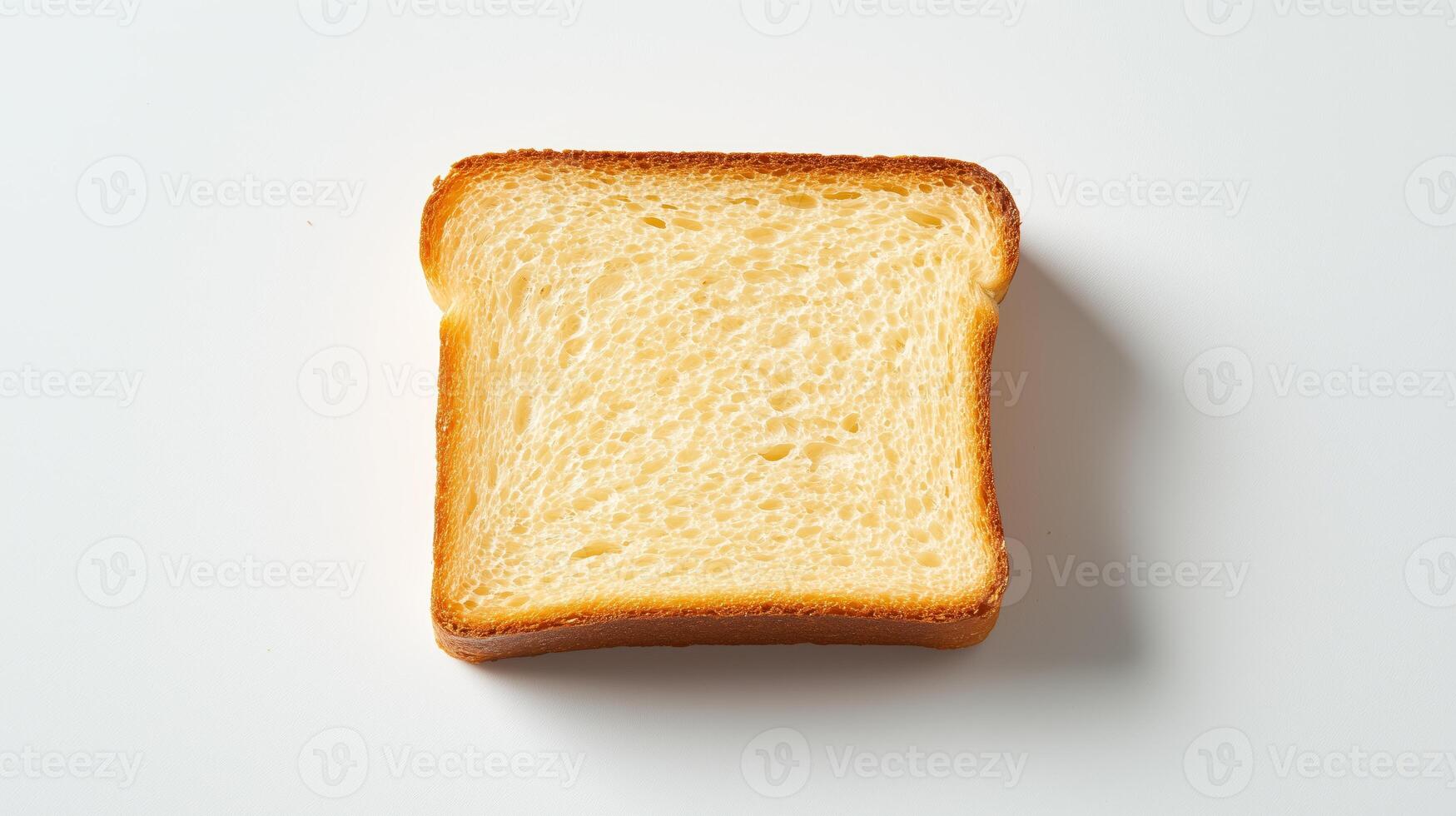 Freshly sliced white bread with a soft texture and golden crust photo