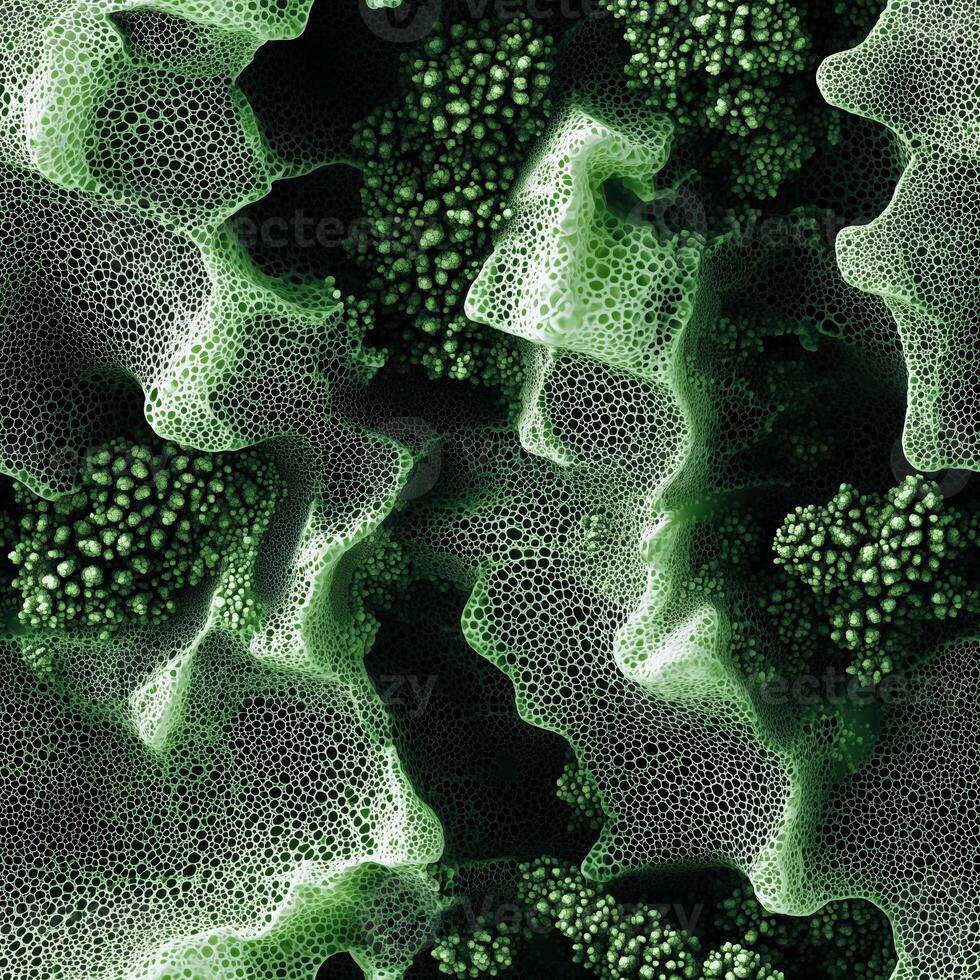 Abstract green organic textures with cellular patterns and fluid shapes photo