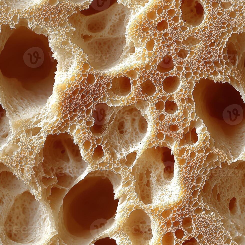 Close-up of natural honeycomb structure with intricate textures and patterns photo