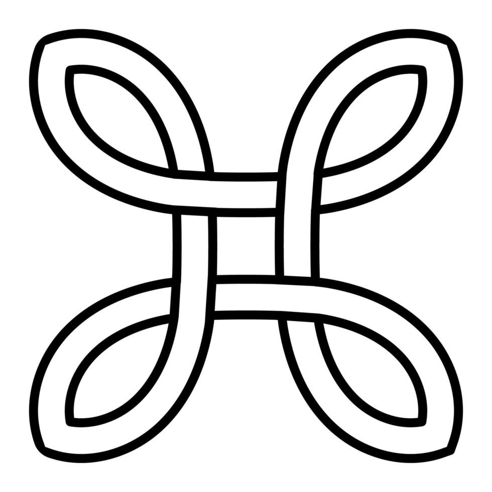 Celtic knot illustration representing interconnectedness and endless cycles vector