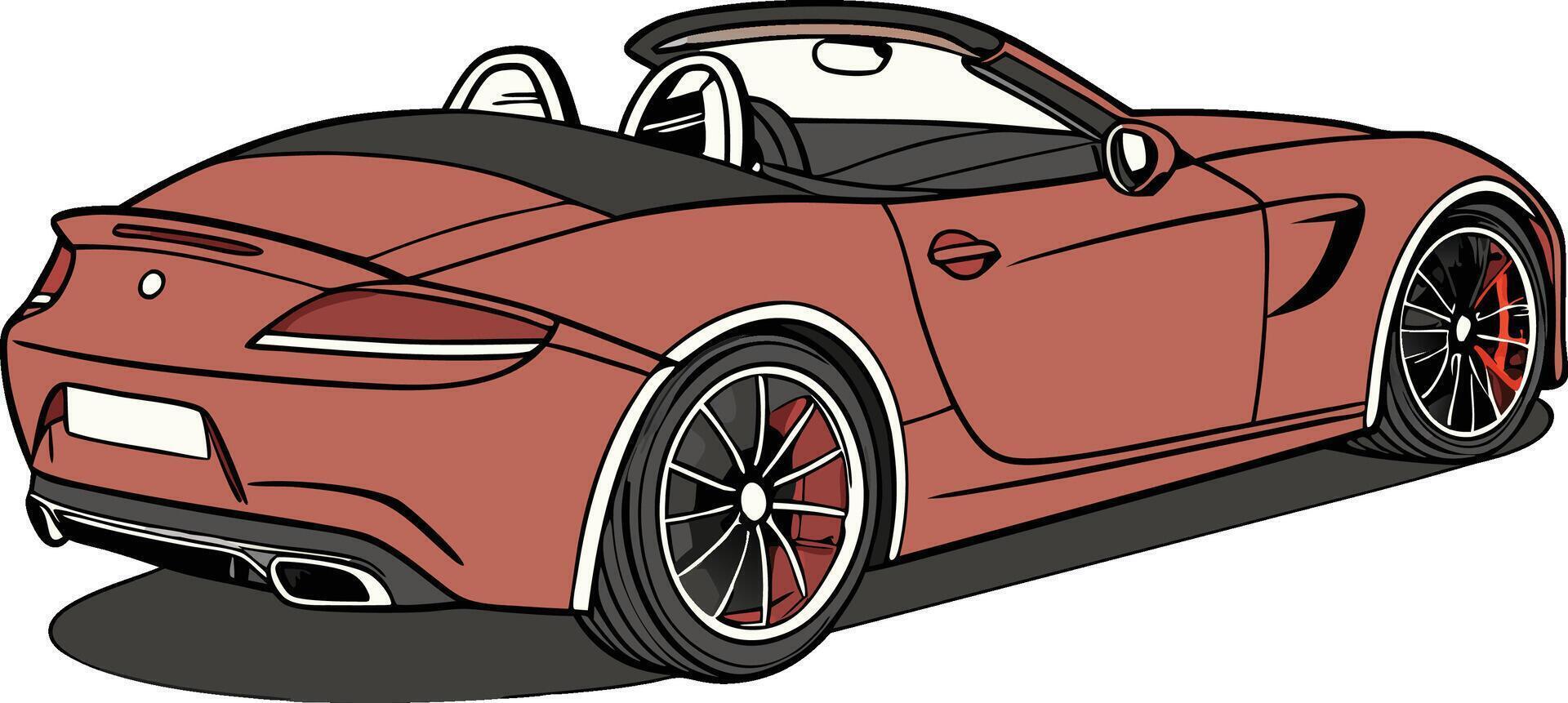 Flat Classic Car graphic design vector