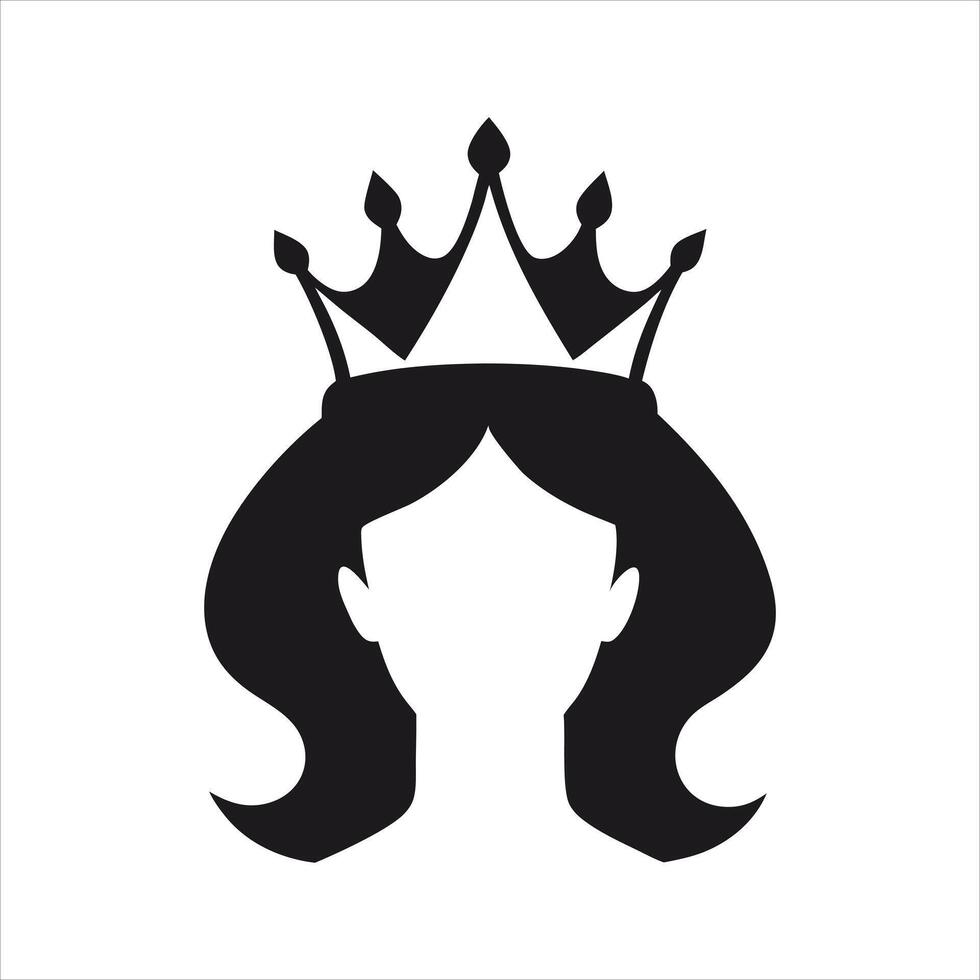 a woman with a crown vector