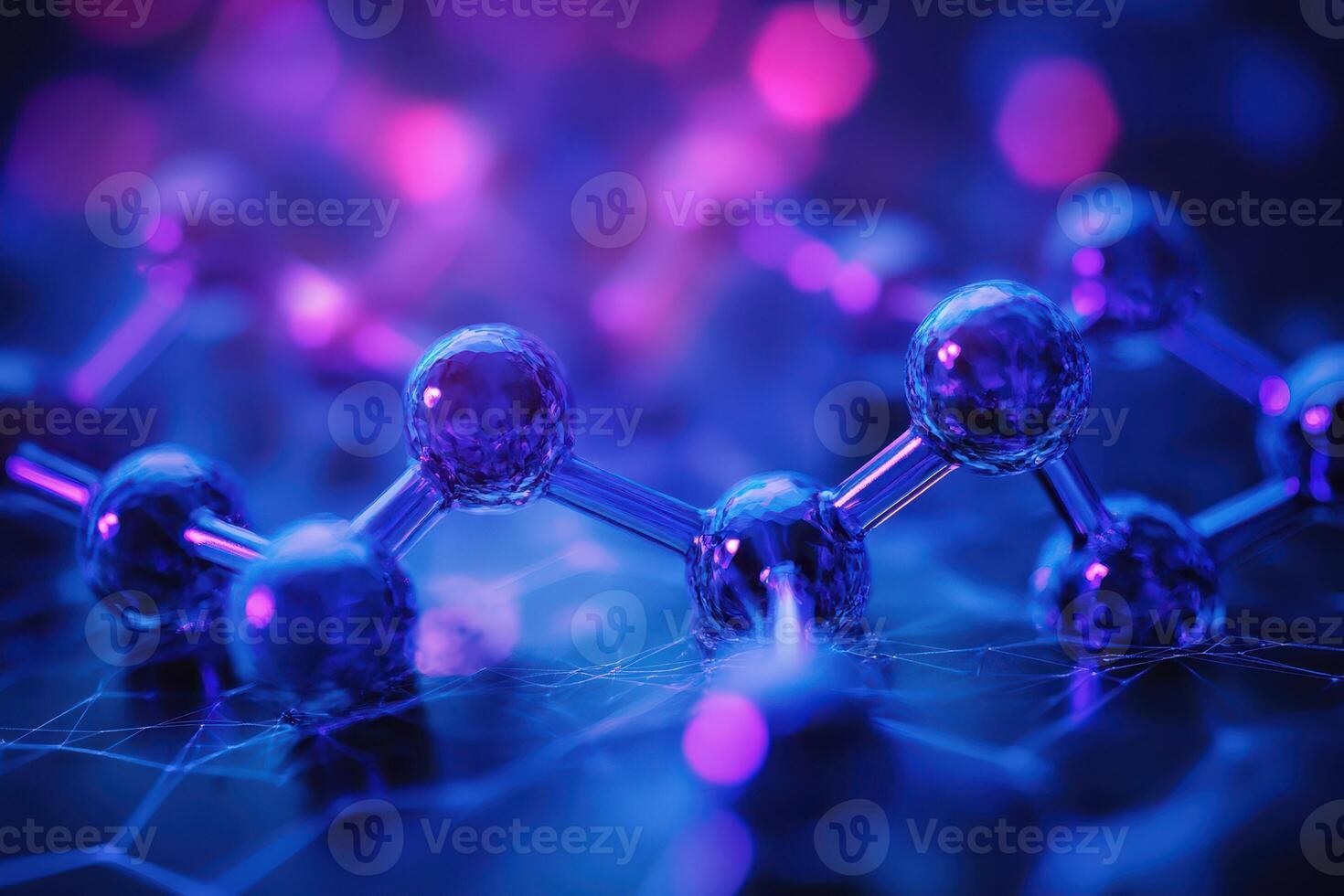 3d rendering of a molecule photo
