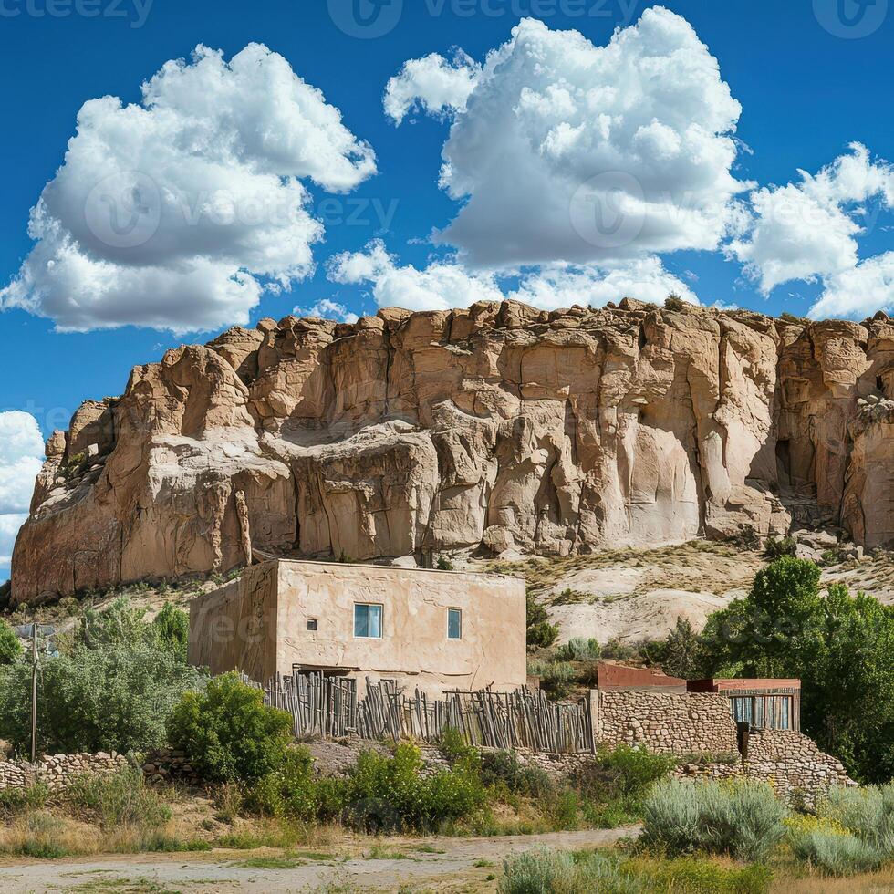 A large rock formation photo