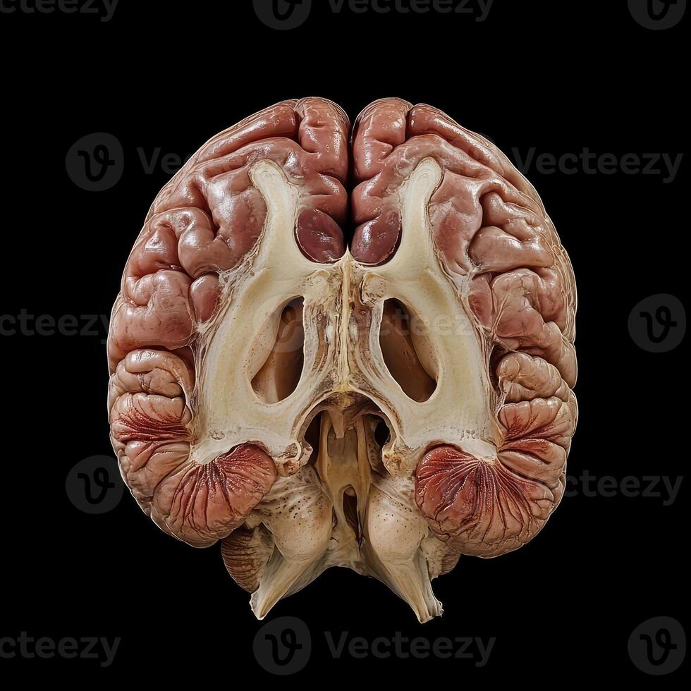 The human brain is shown in this image photo