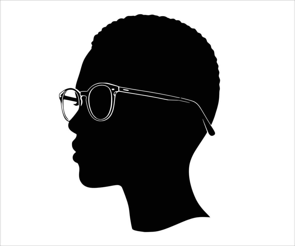 Silhouette Art of Eyewear vector