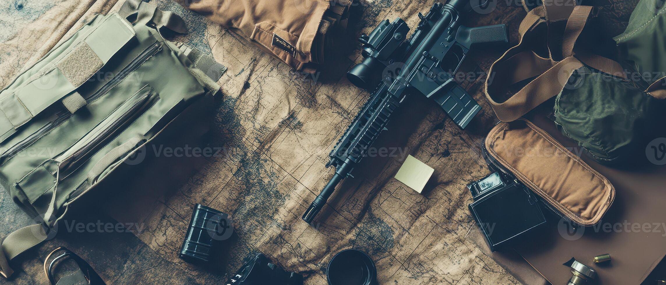 A rifle, a knife, a knife, a knife sharpener, a knife, a knife photo