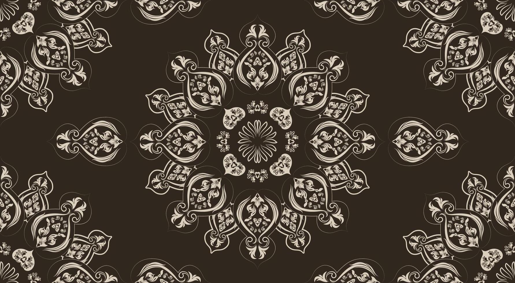 Seamless pattern with paisley ornament. illustration. vector