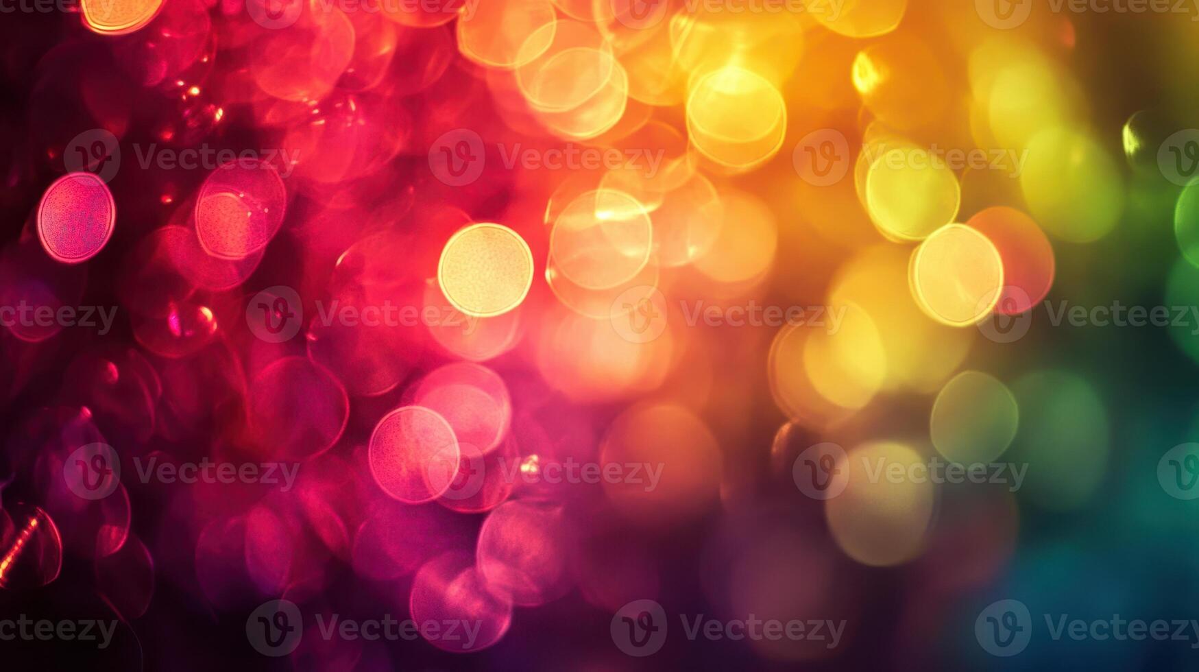 Vibrant Bokeh Lights with Blurred Colors Sparkling Backgrounds and Festive Design for Celebration photo