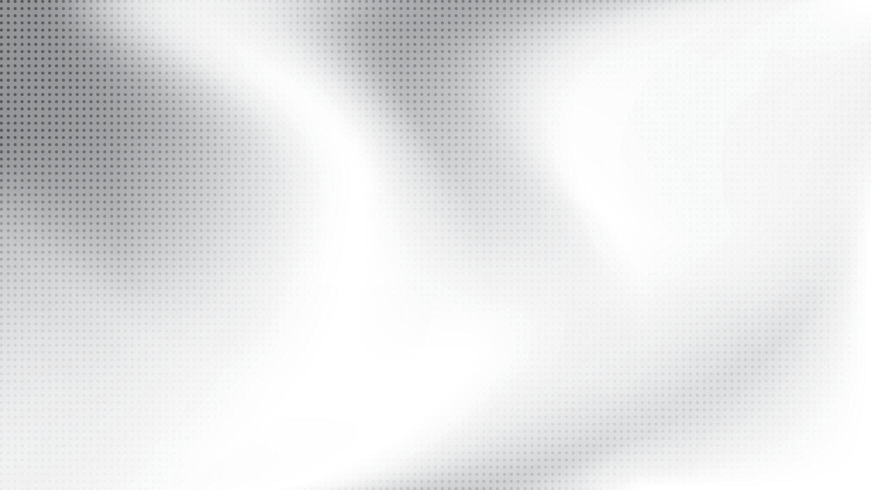 Abstract white and gray gradient background with dot pattern, halftone effect, illustra vector