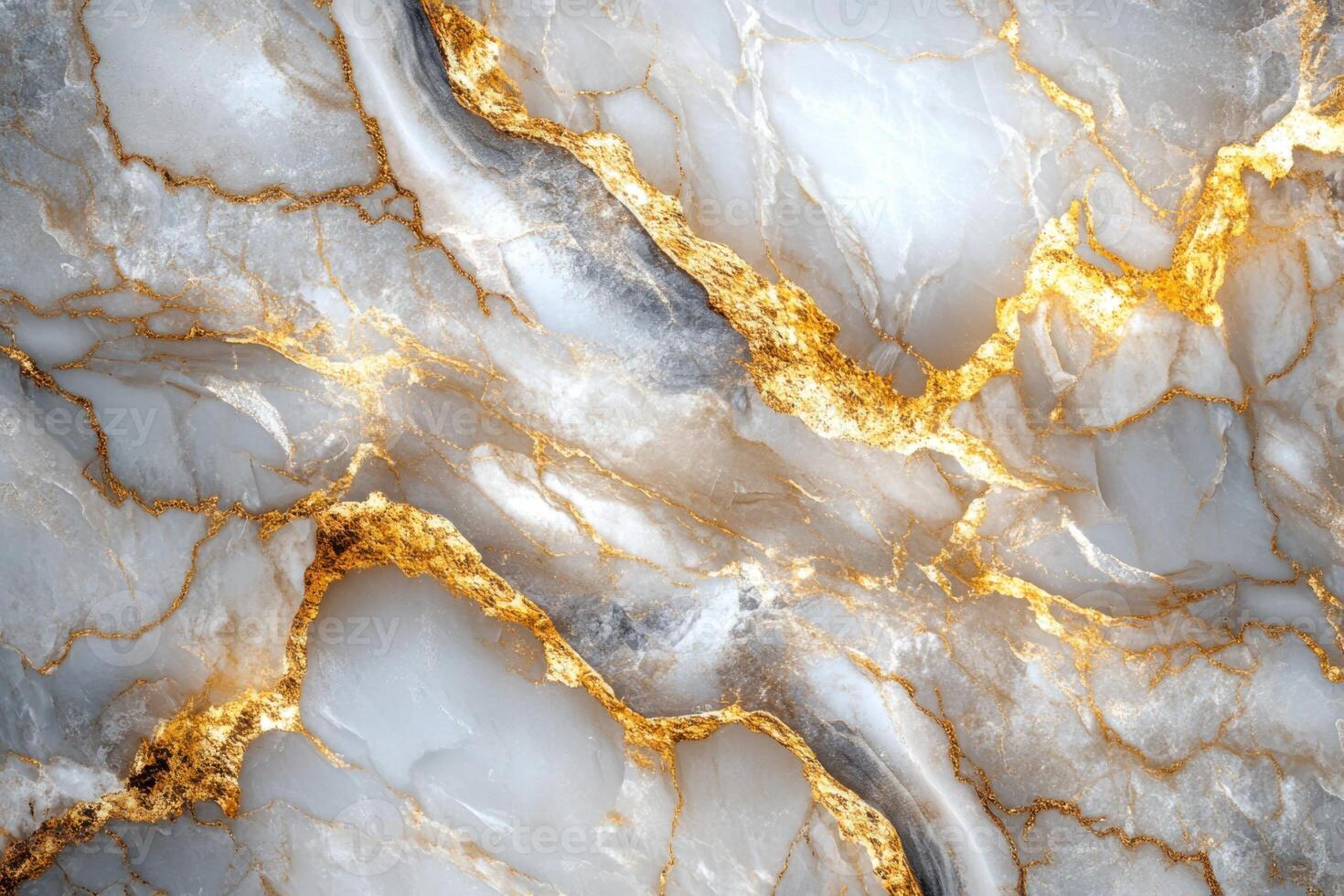 White marble texture. Golden veins running through stone. Abstract pattern with light gray shades. Luxury surface background. Decorative stone backdrop. photo