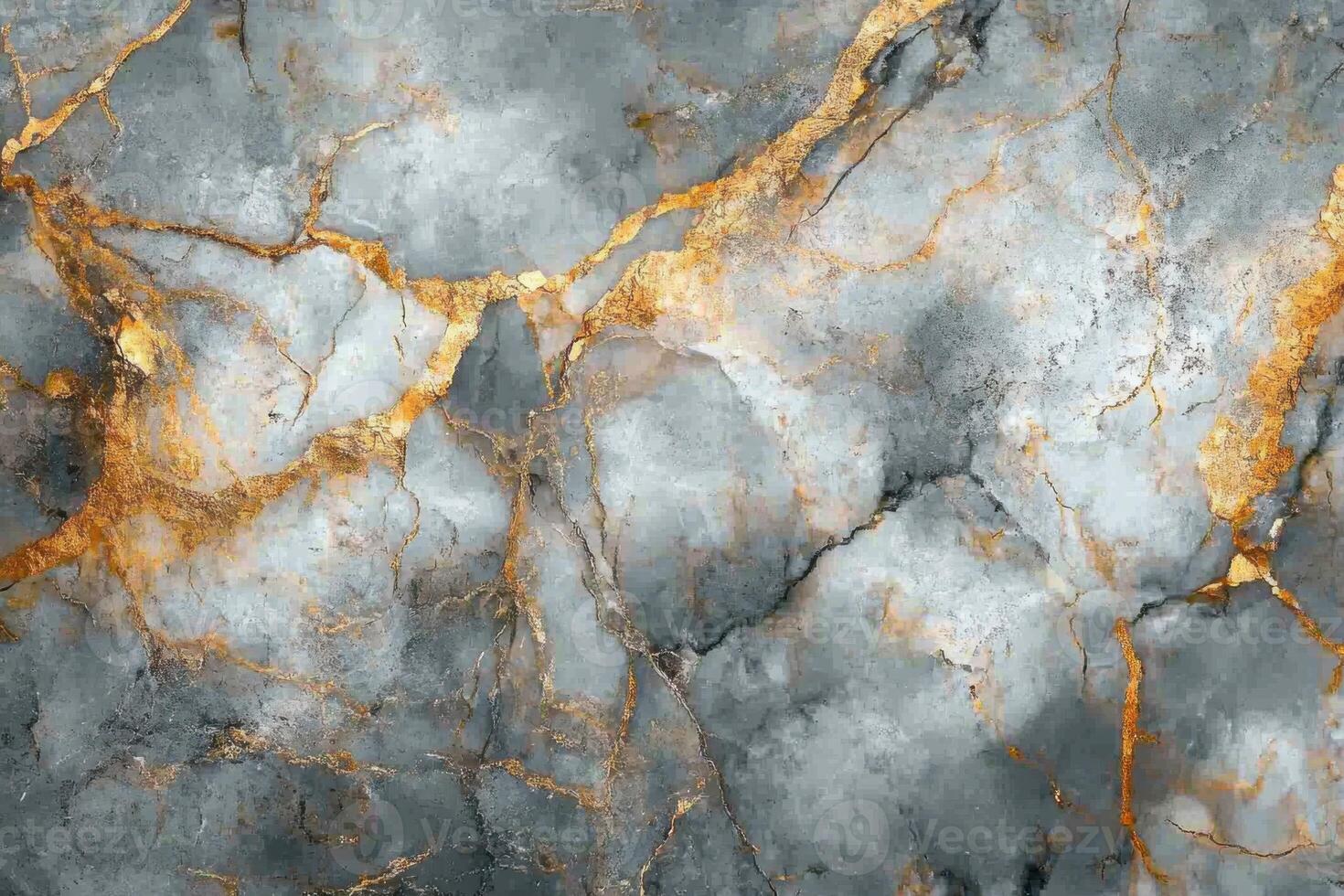 Gray marble stone texture with golden vein patterns. Elegant luxury background. Abstract stone surface. Smooth mineral vein design. photo