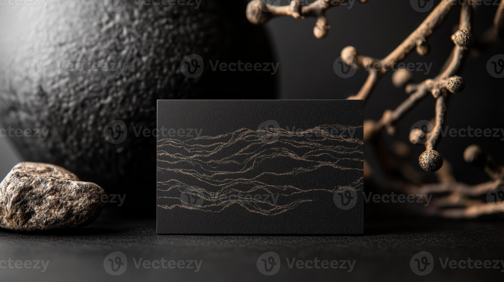 Elegant Business Card Design Showcase Artistic Environment photo