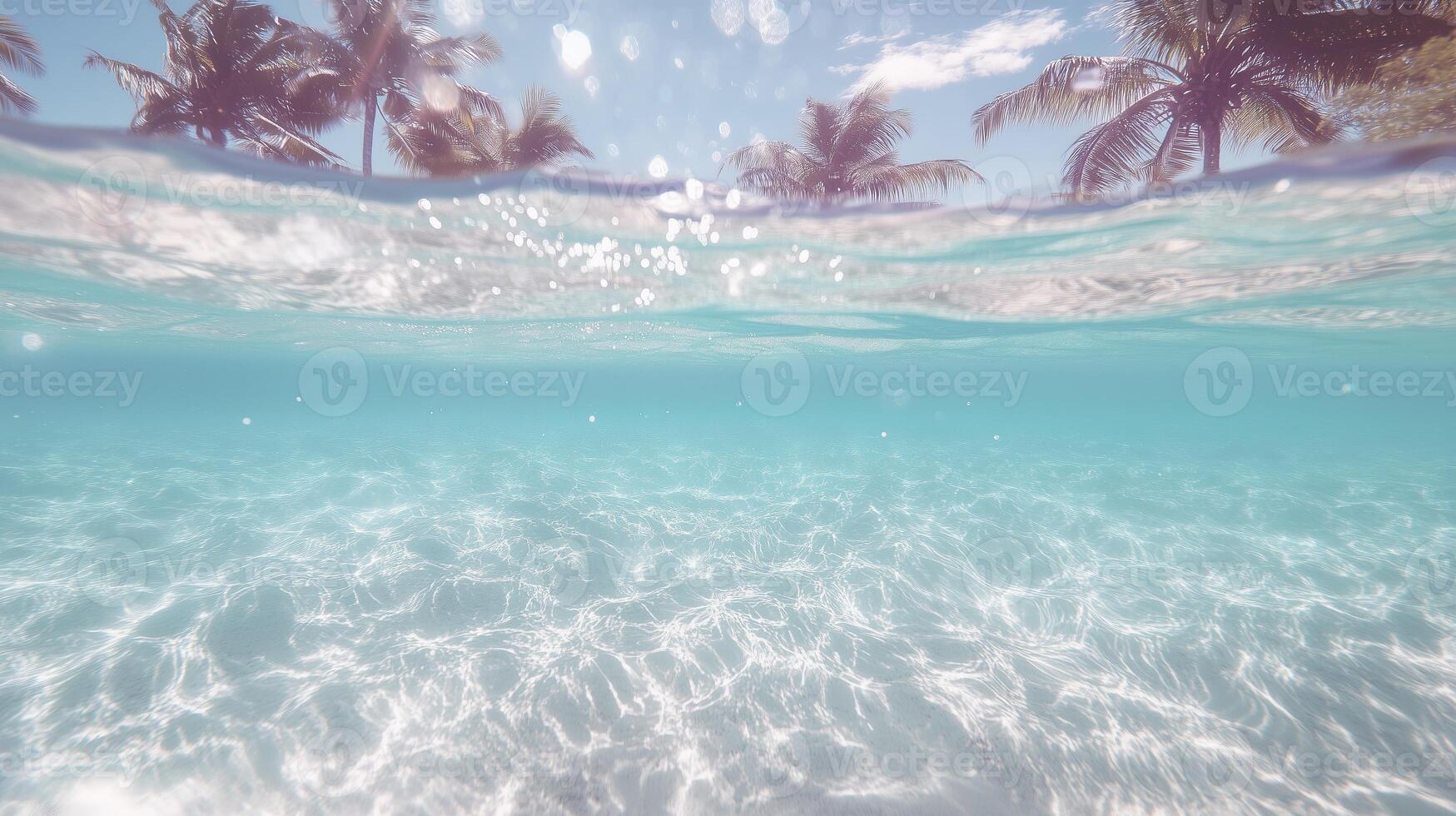 A view of the ocean from above photo