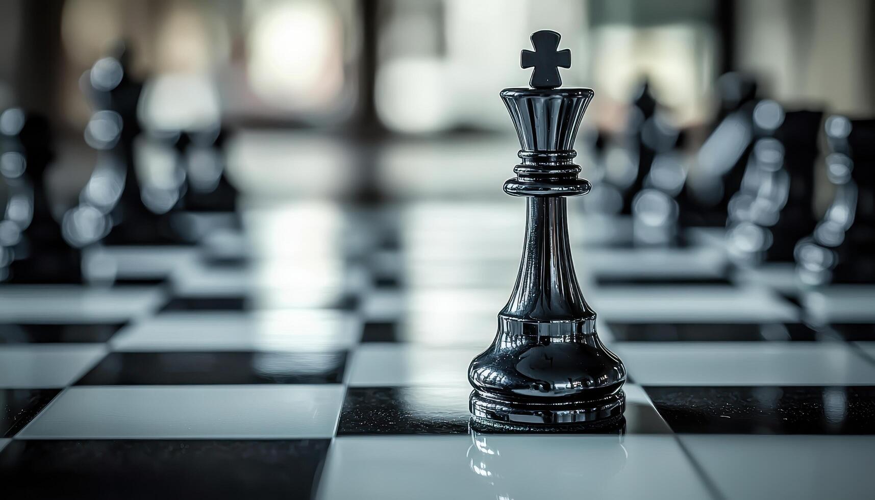 Chess Action Spotlight Indoor Setting Game Focus Dark Background Copyspace Available photo