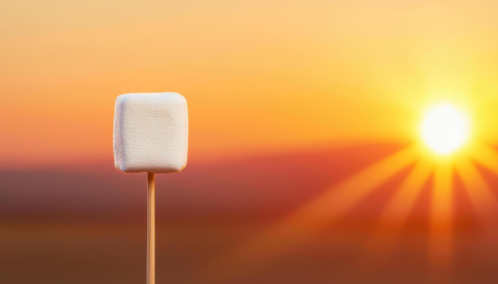 Roasting Marshmallows Sunset Background Food Photography Outdoor Copyspace photo