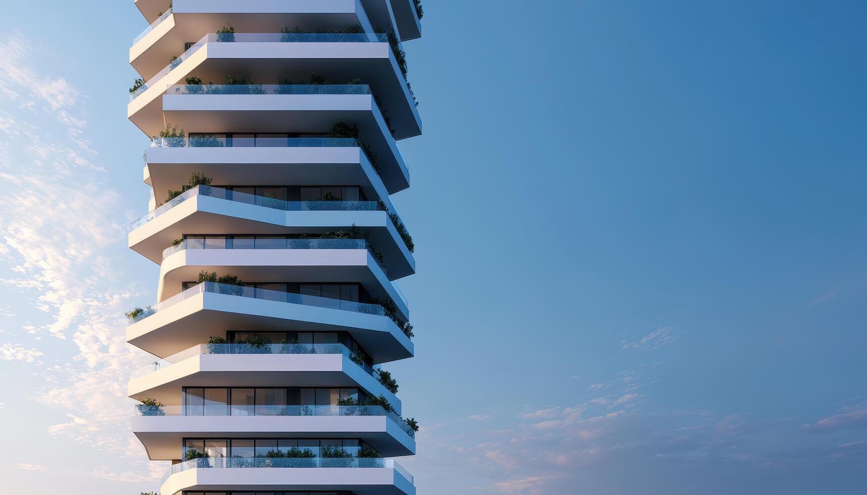 Innovative Urban Mixed-Use Skyscraper Design Metropolitan Landscape Architectural Concept Showcase Aerial View photo