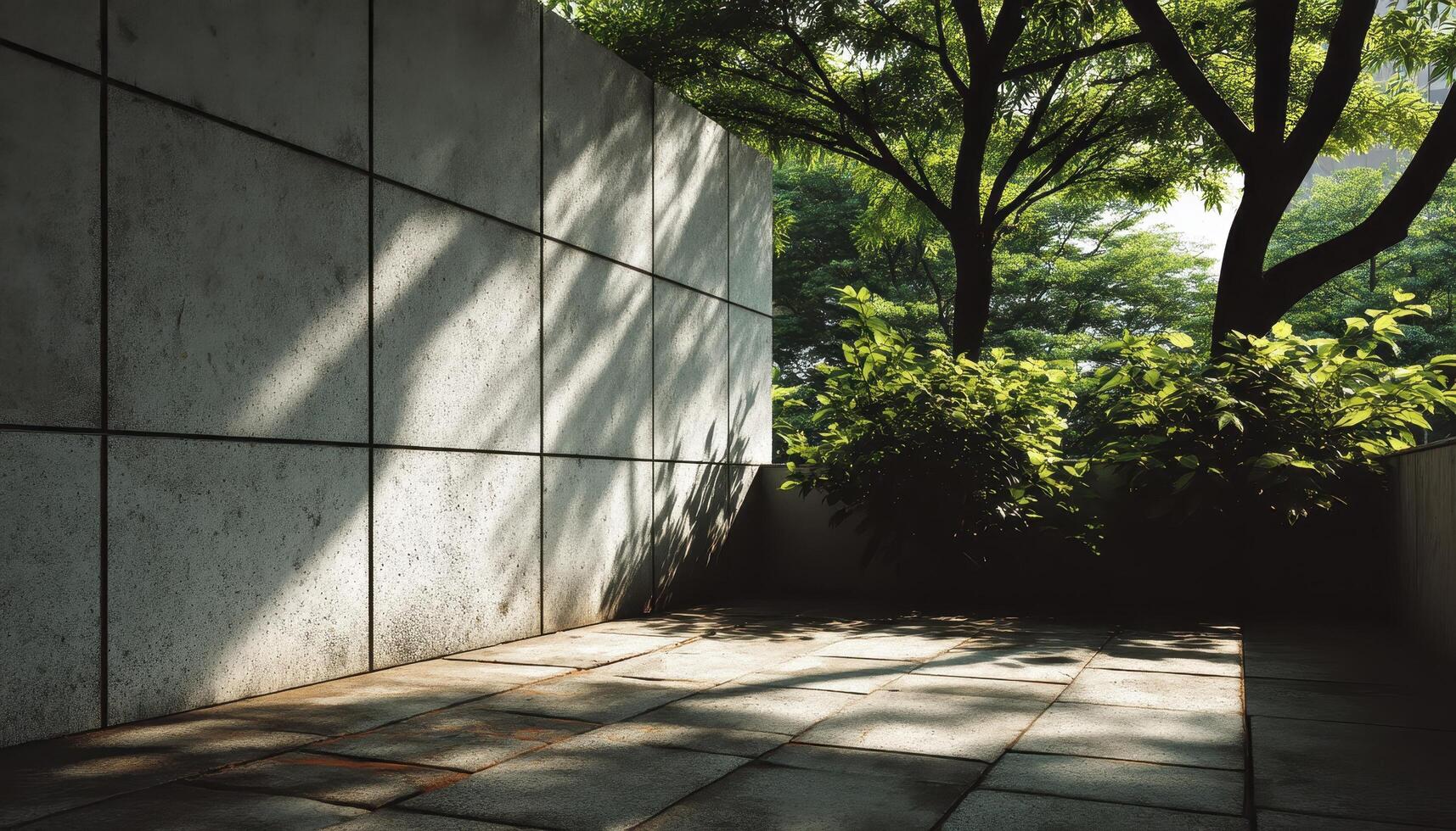 Tranquil Nature Scene Outdoor Garden Photographic Image Lush Background Copyspace Available photo