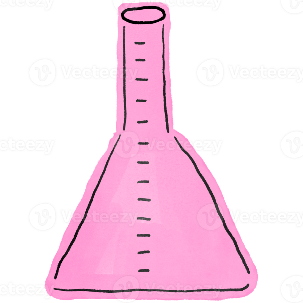 Science Beaker for School Projects png