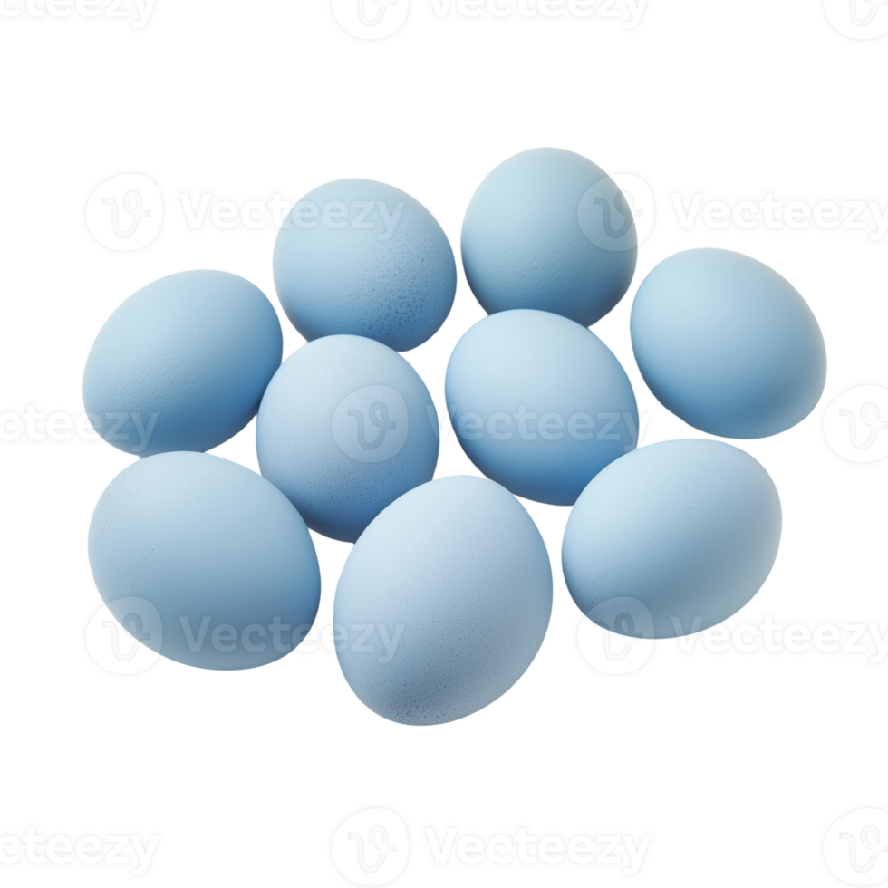 Blue Eggs in a Natural Setting for Culinary and Rustic Themes png
