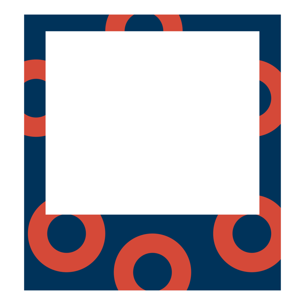 a square frame with circles on it png