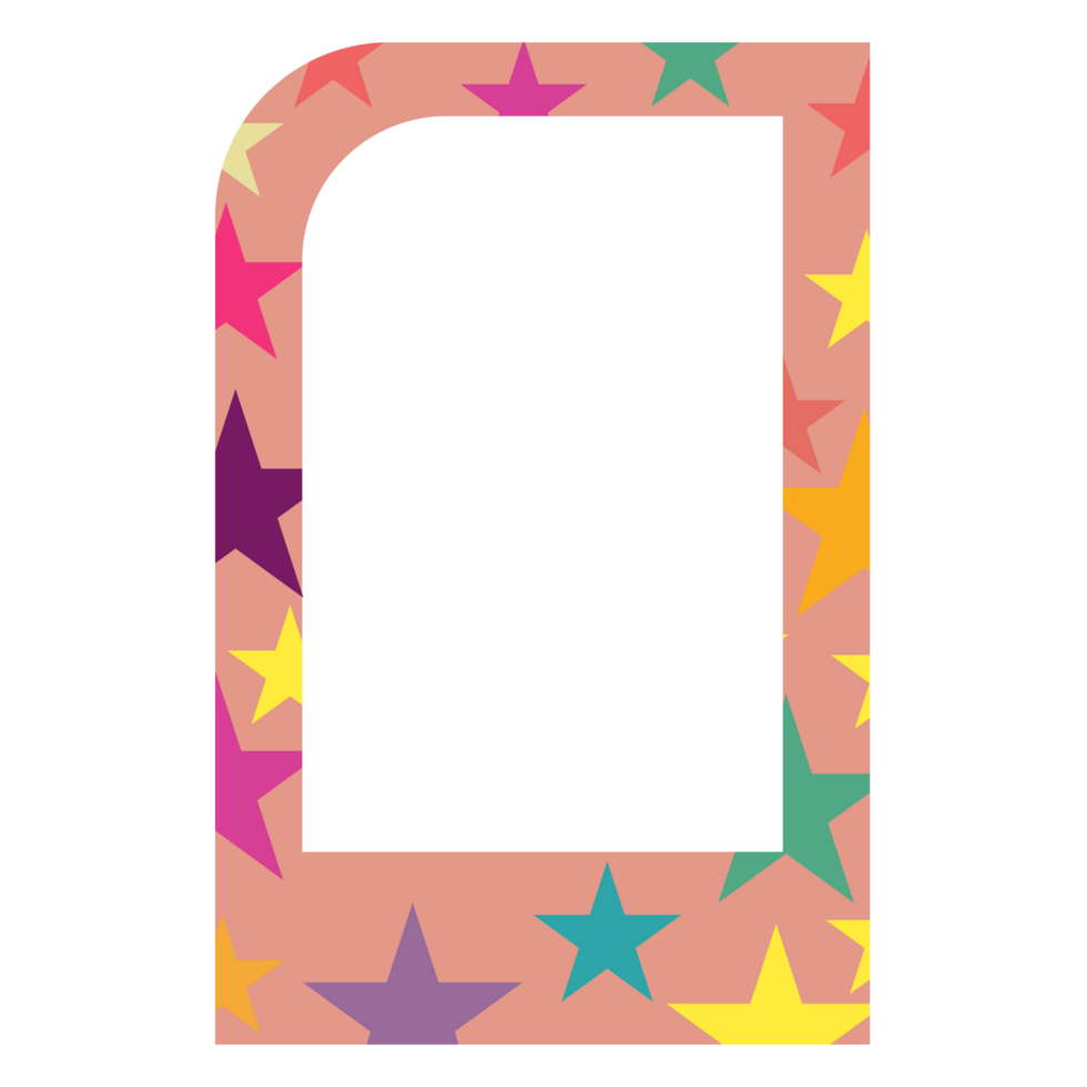 a colorful star pattern on a transparent background png