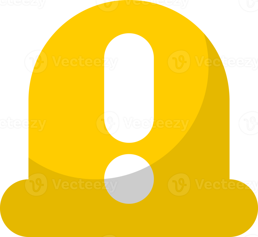 Yellow alarm siren emergency fighing light doodle icon png