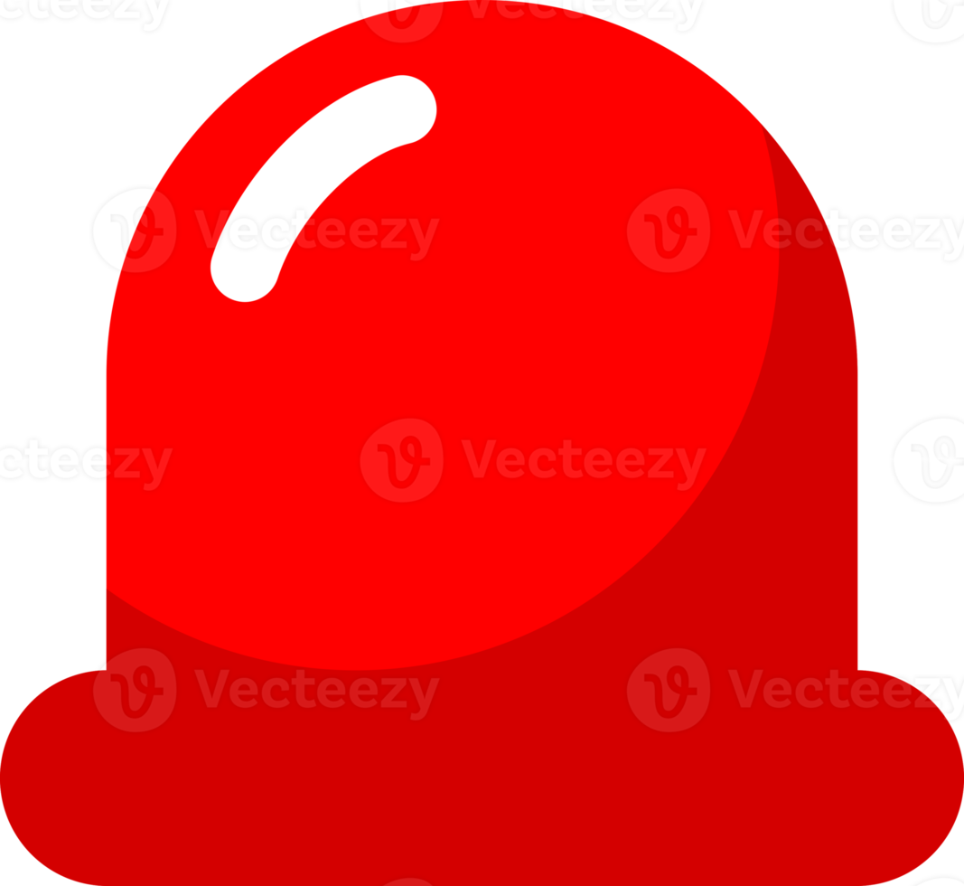 Red alarm siren emergency fighing light sign icon png