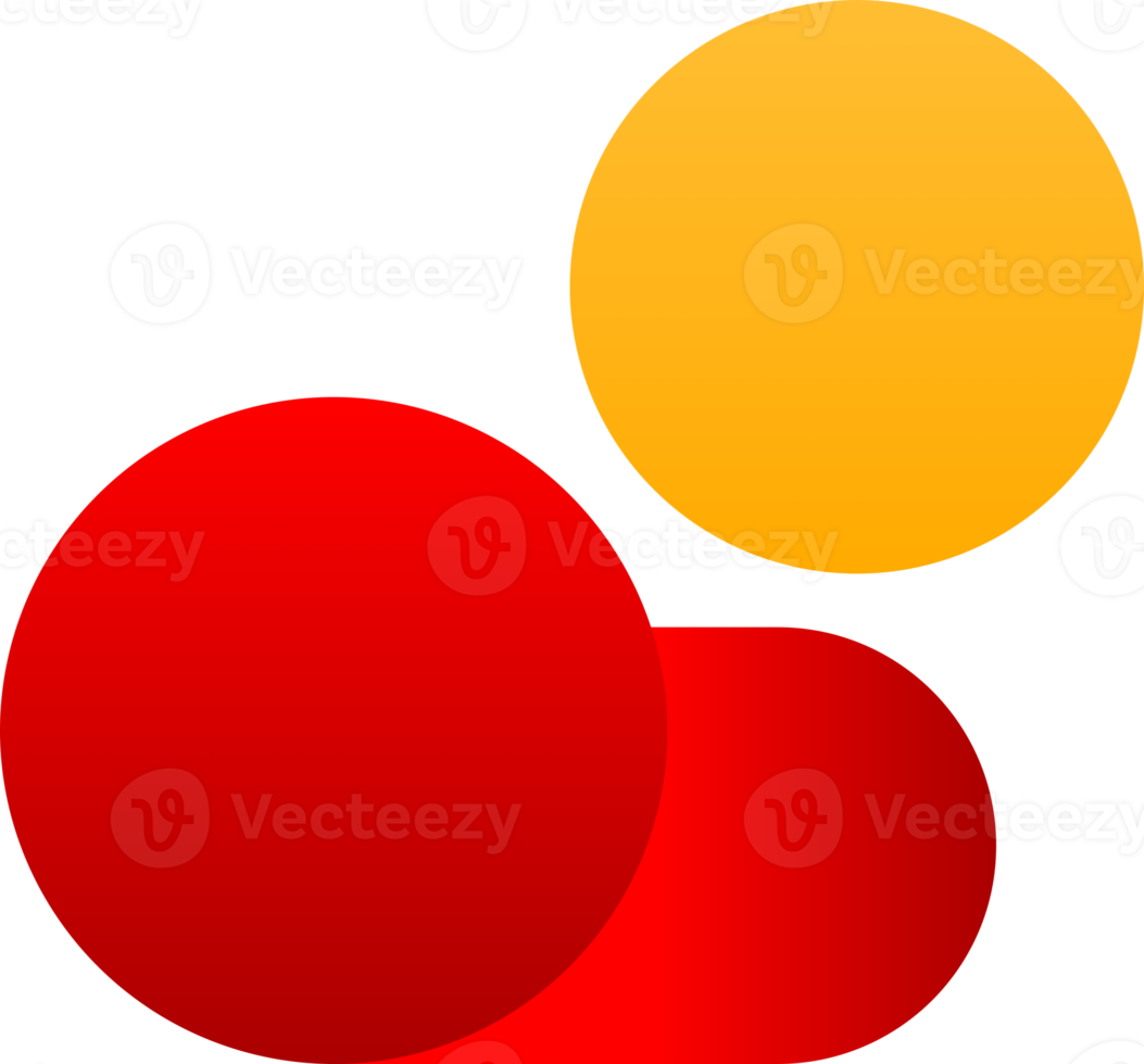 Yellow sun with red cloud icon png