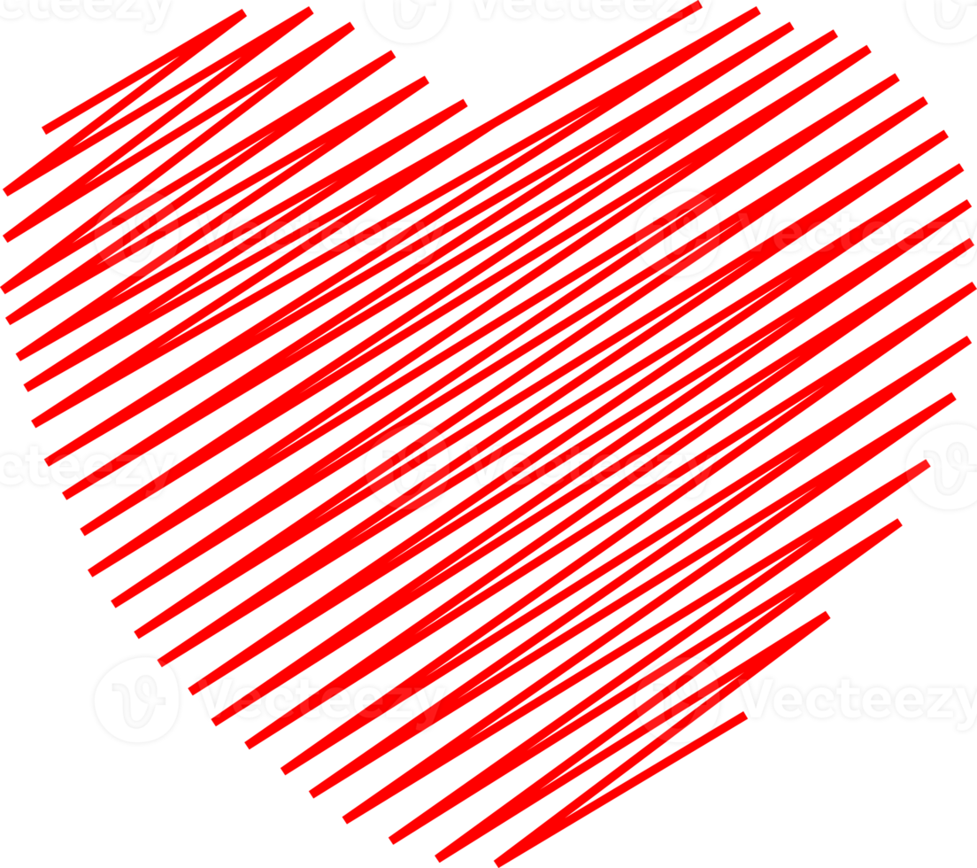 Red line heart icon png